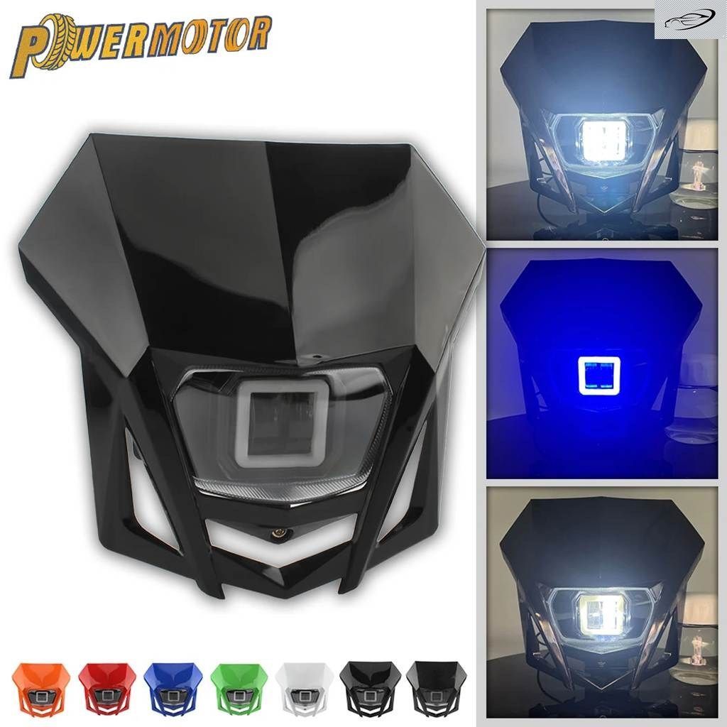 オートバイ ヘッドライト プレート LED 12V ホンダ CRF 230 XR 150 125F 250 450 ダート バイク エンデューロ ヘッドランプ フェアリング