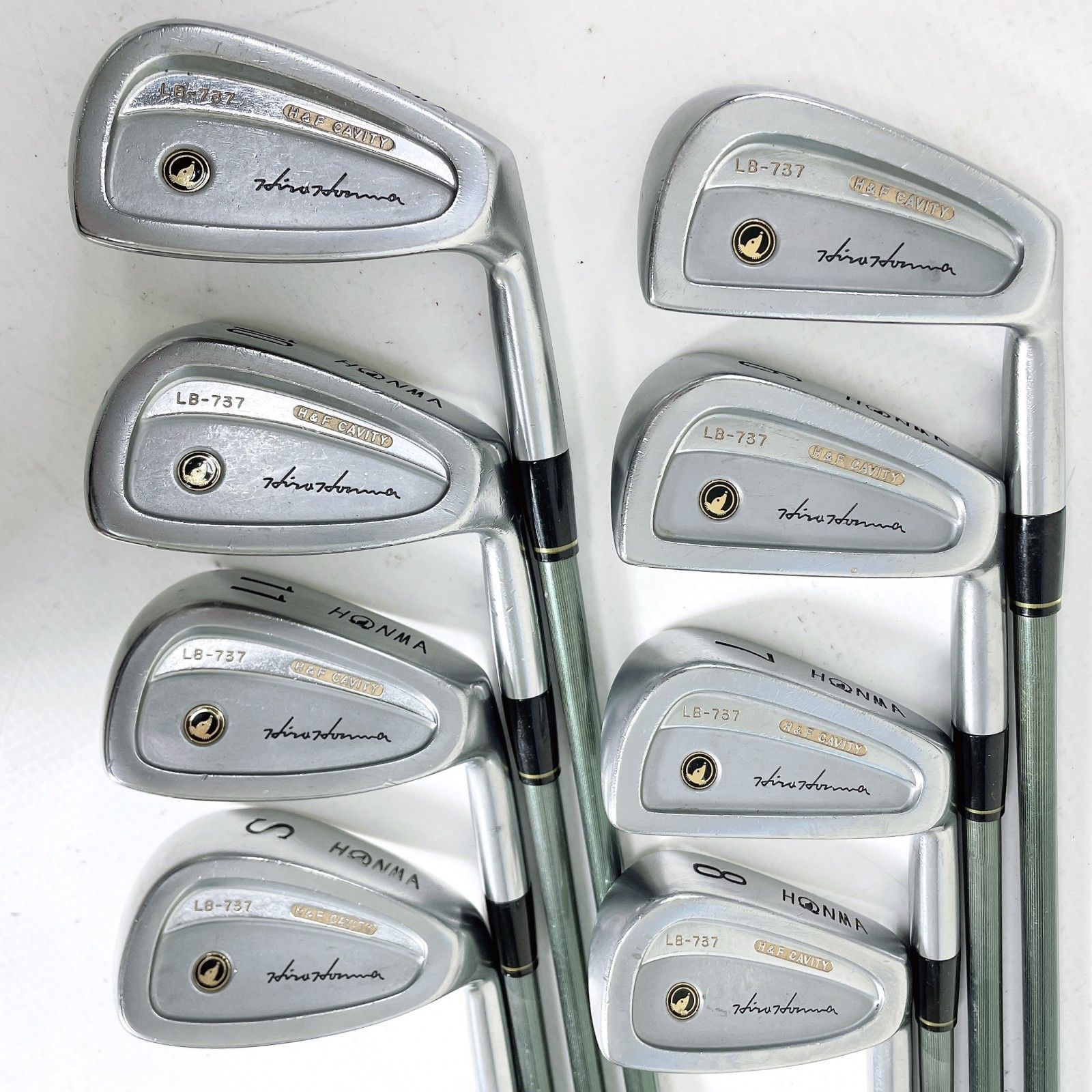 中古】ホンマ LB-737 H&F CAVITY 5-11I/SW 8本セット アイアン セット