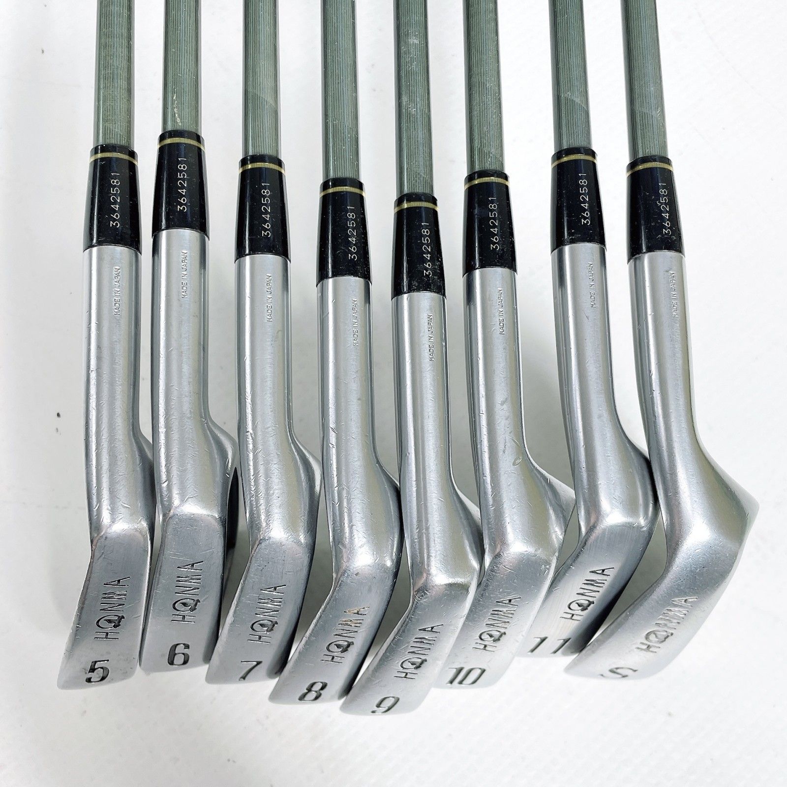 中古】ホンマ LB-737 H&F CAVITY 5-11I/SW 8本セット アイアン セット