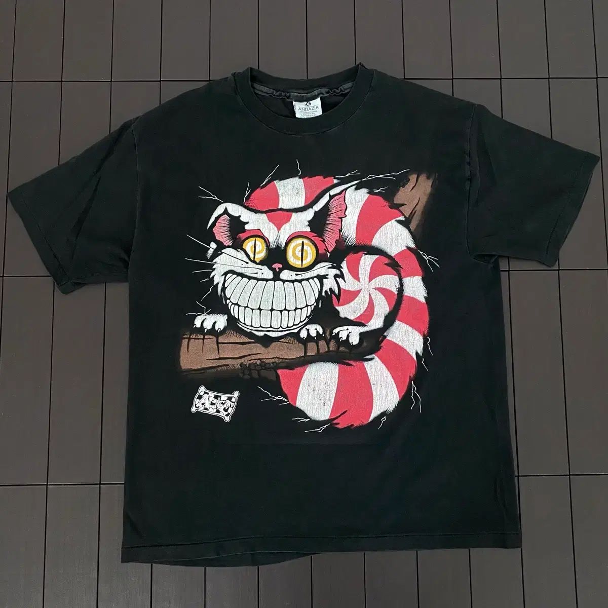 90s 이상한나라의앨리스 CHESHIRE 猫 Tシャツ