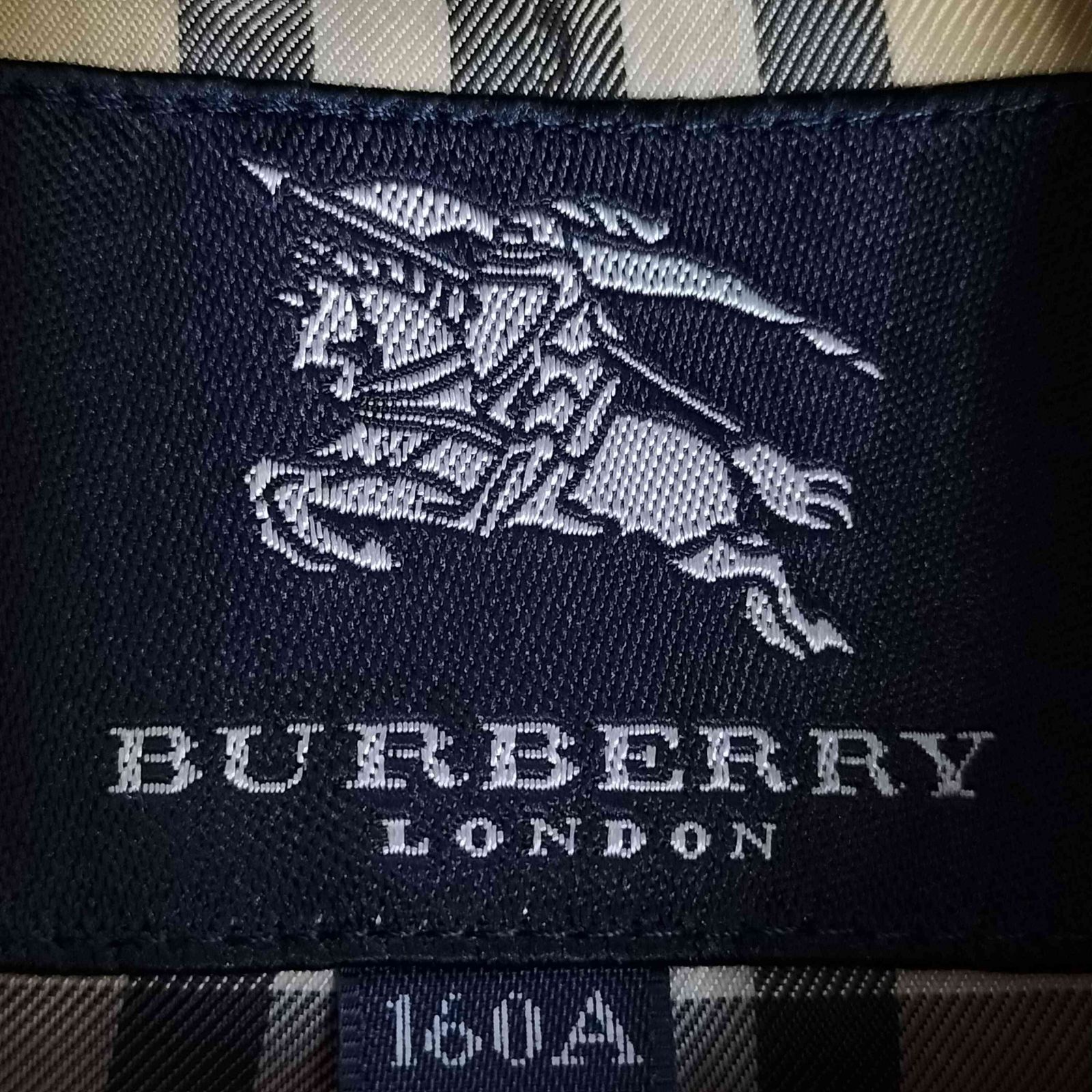 バーバリーロンドン BURBERRY LONDON ホース刺繍 裏地ノバチェック