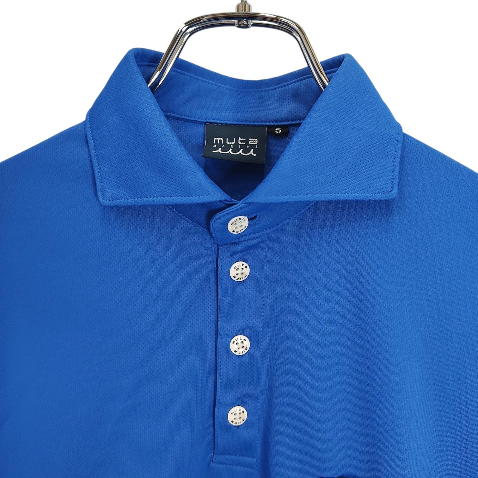 【大人気完売品】muta MARINE ムータマリン ヘムリブ ポロシャツ muta MARINE GOLF ムータ マリン ゴルフ ヘムリブ 半袖 ポロシャツ
