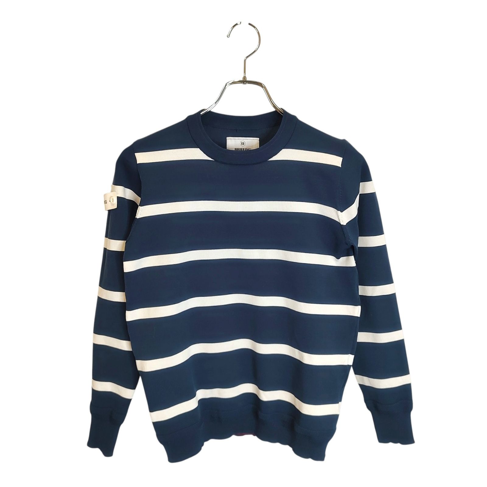 BRIEFING GOLF ブリーフィングゴルフ 23SS WR STRIPE CREW NECK KNIT