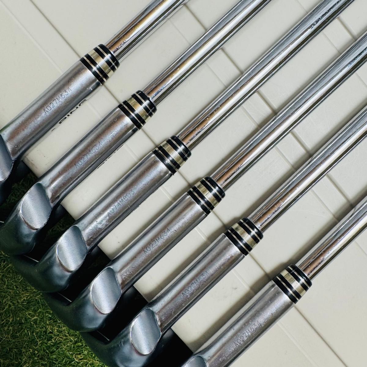 ［良品］PING ピン g425 黒ドット メンズアイアン5本セット スチールS 良品】初心者推奨 ピン G425 黒ドット メンズアイアンセット 6本 S