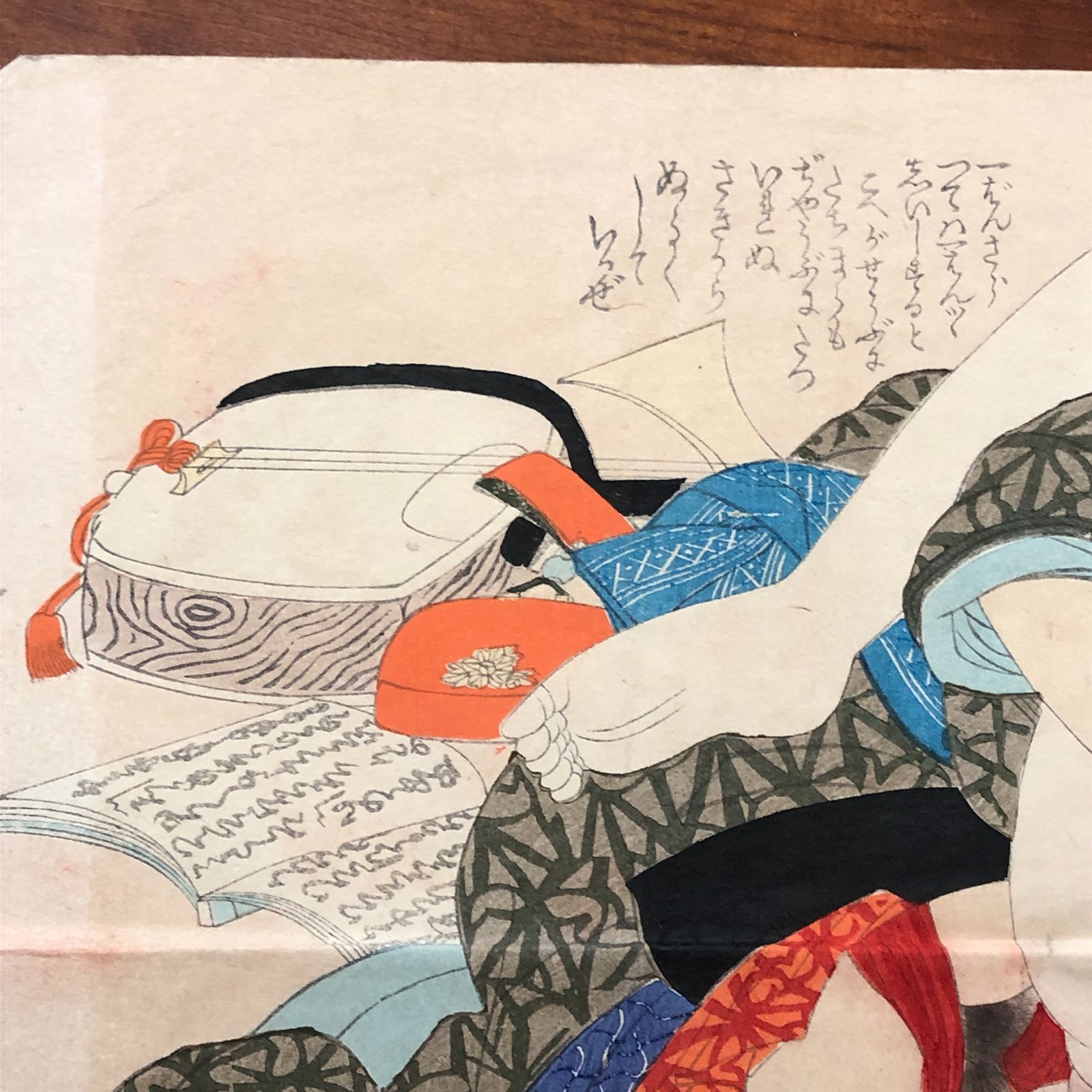 春画 彩色木版刷 1枚」 ☆浮世絵/錦絵/木版画/江戸/明治/大正/和本/艶