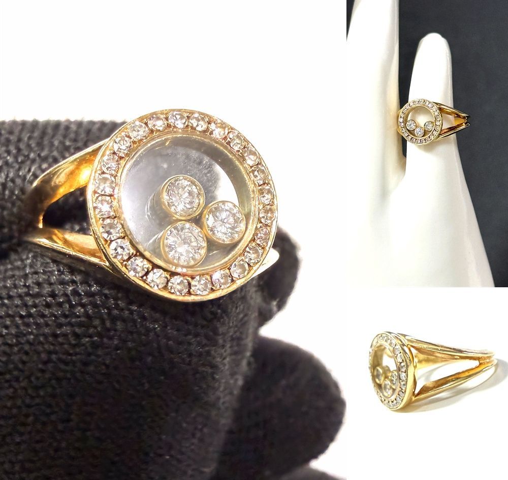 Chopard ショパール ハッピーダイヤモンド アイコン リング K18