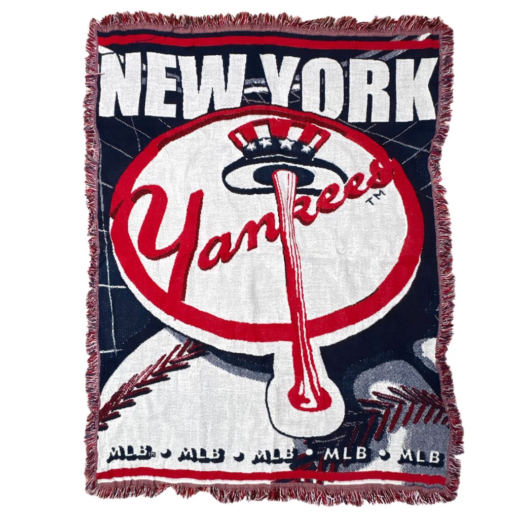 vintageラグ ブランケット マルチカバー タペストリー ニューヨークヤンキース 野球 ベースボール Rug Blanket MLB 3417