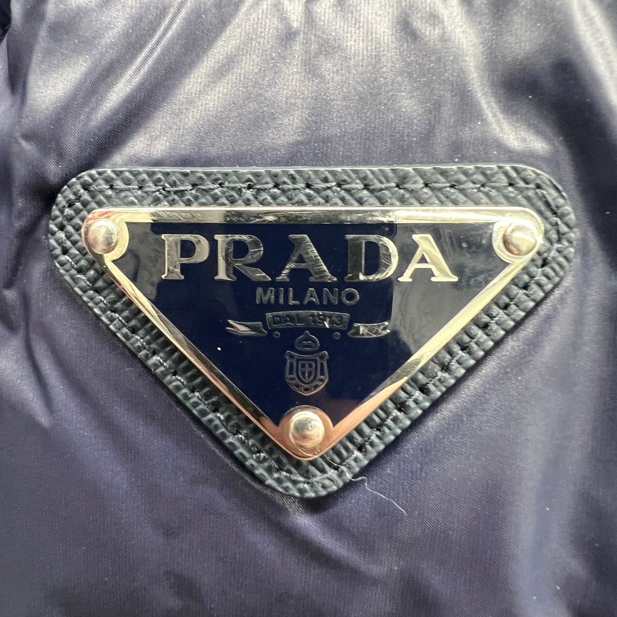 PRADA 希少 極美品 プラダ トライアングルロゴ キルティング ダウン 