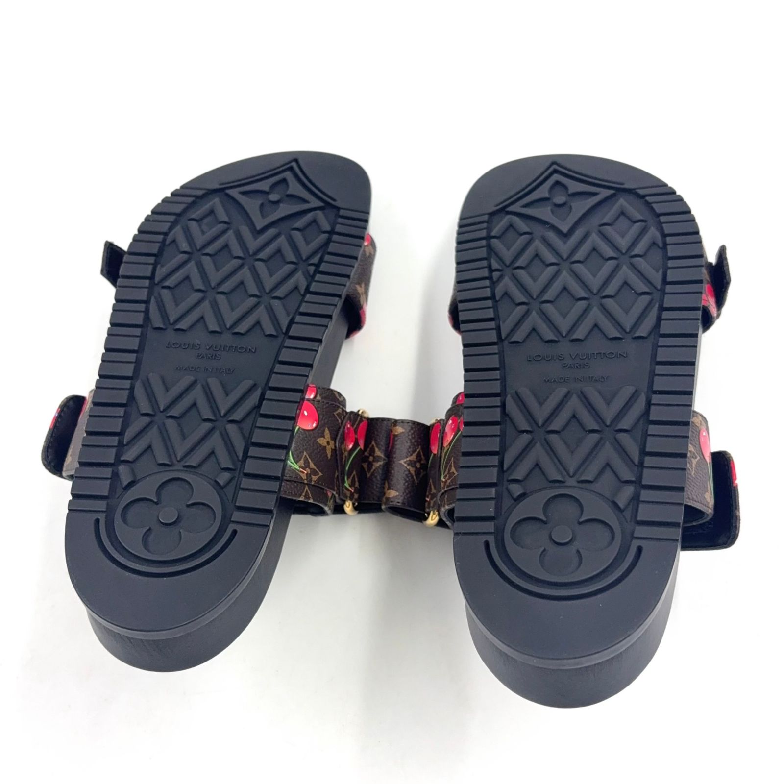 新着】LOUIS VUITTON LV × TM ボンディアライン ミュール レザー、PVC
