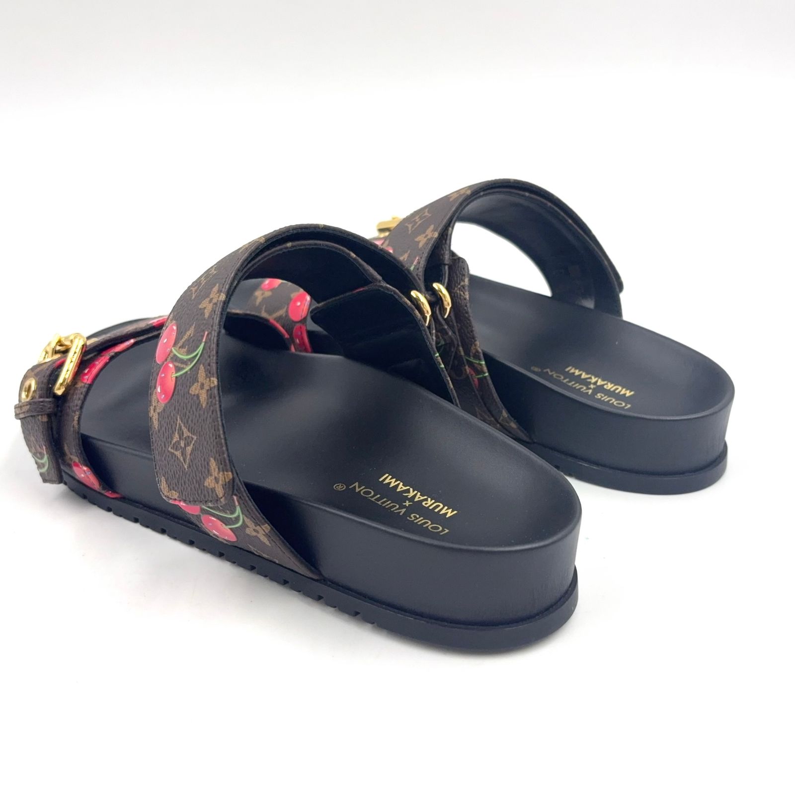 新着】LOUIS VUITTON LV × TM ボンディアライン ミュール レザー、PVC