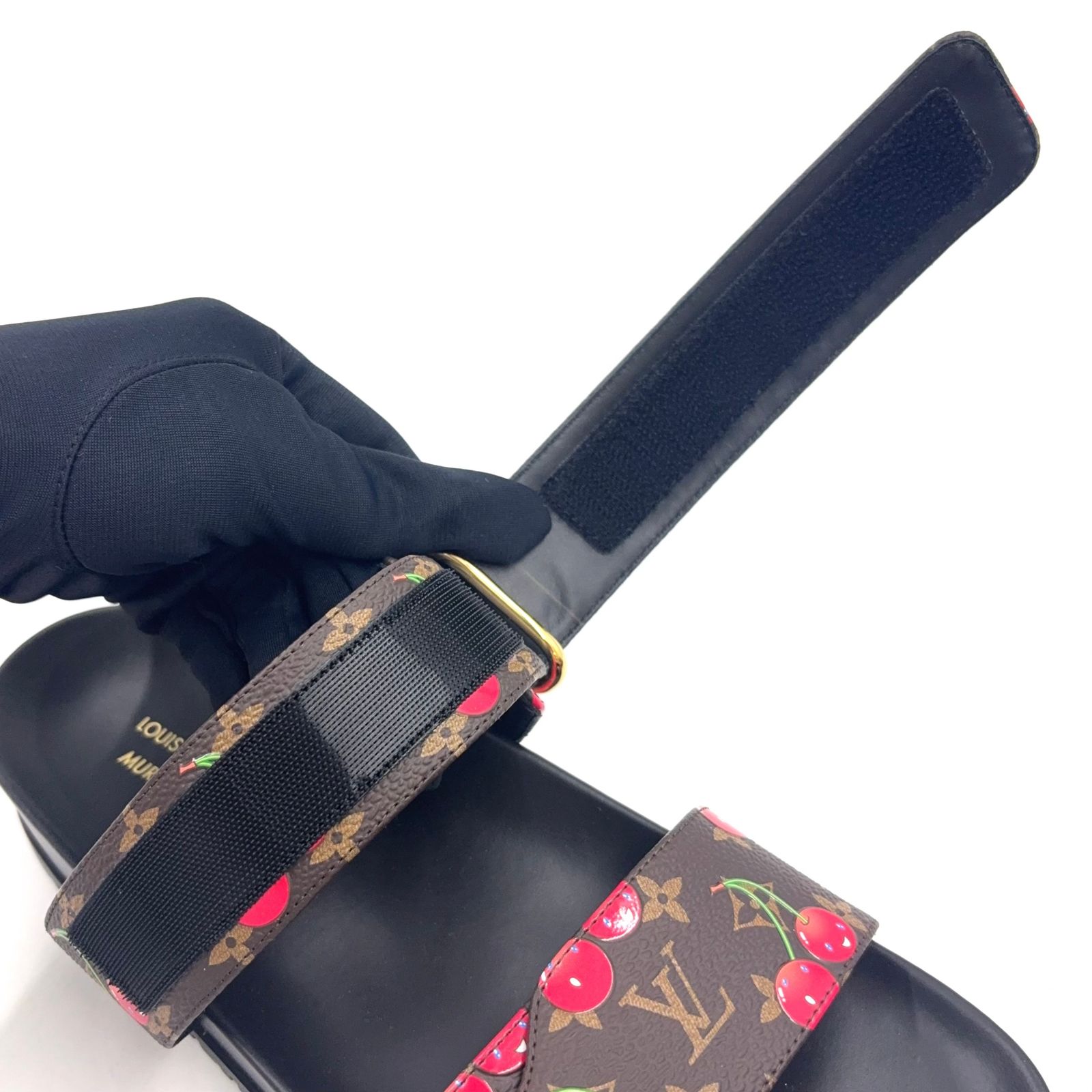 新着】LOUIS VUITTON LV × TM ボンディアライン ミュール レザー、PVC