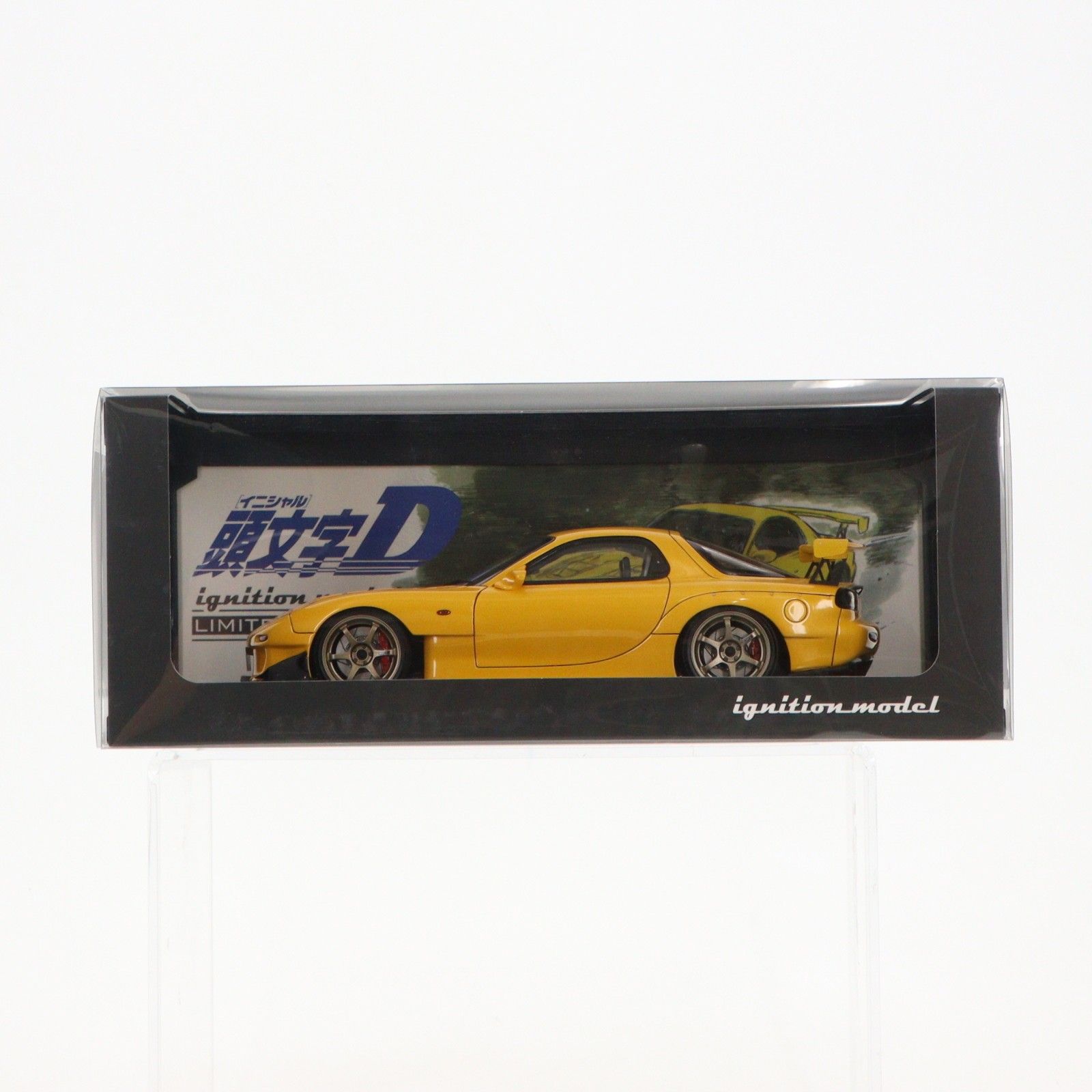 1/18 INITIAL D Mazda RX-7 (FD3S) Yellow 頭文字D(イニシャルD) 完成