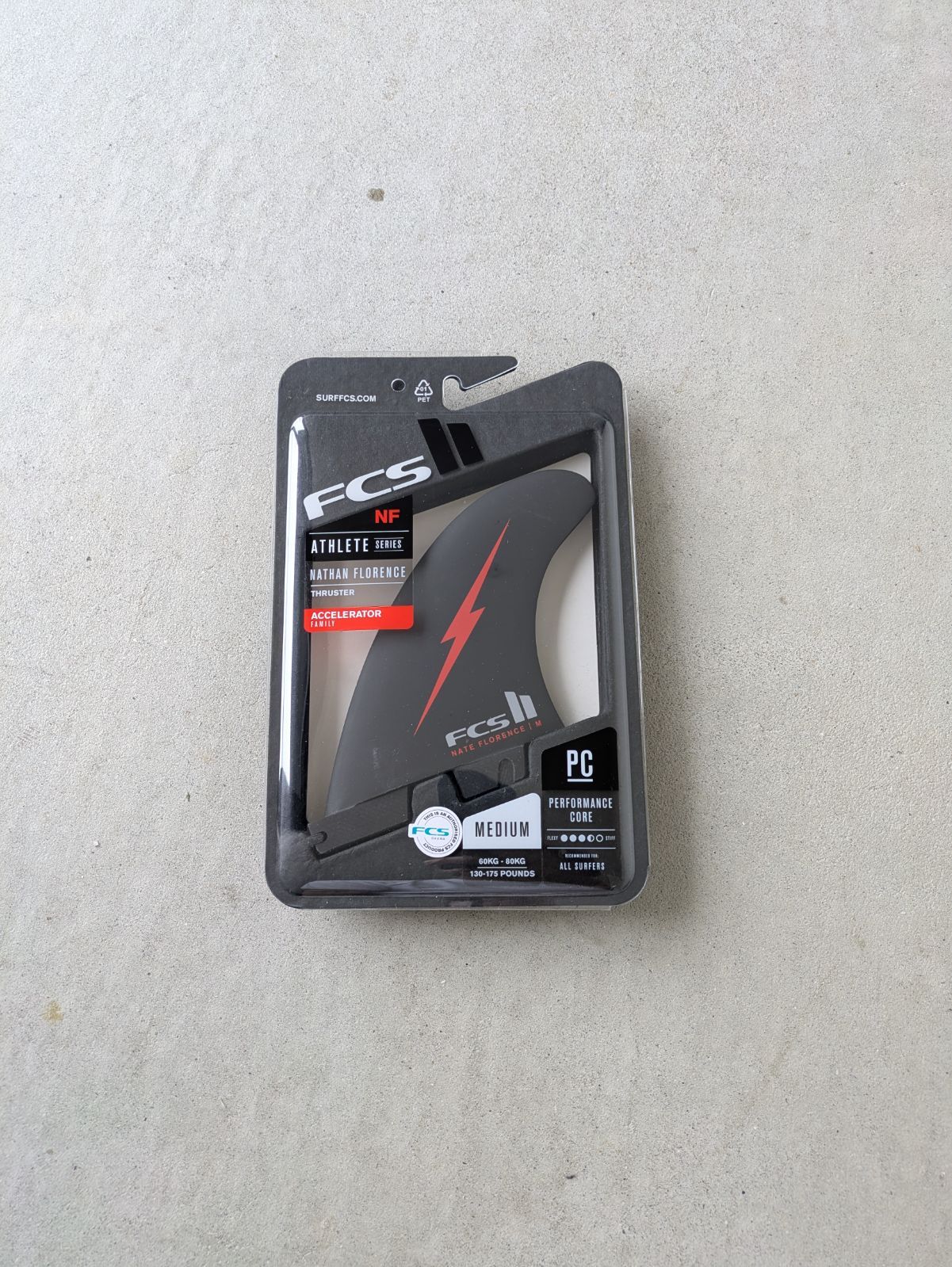 fcs2 nathan florence　ネイサン　フローレンス　 pc tri fins nate　red bolt