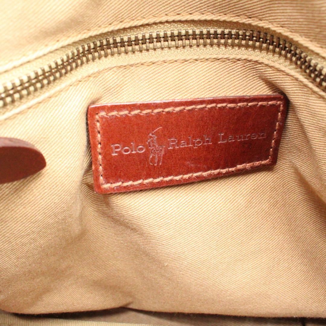 PoloRalphLauren ミニボストング ハンドバッグ 千鳥格子 PVC - メルカリ