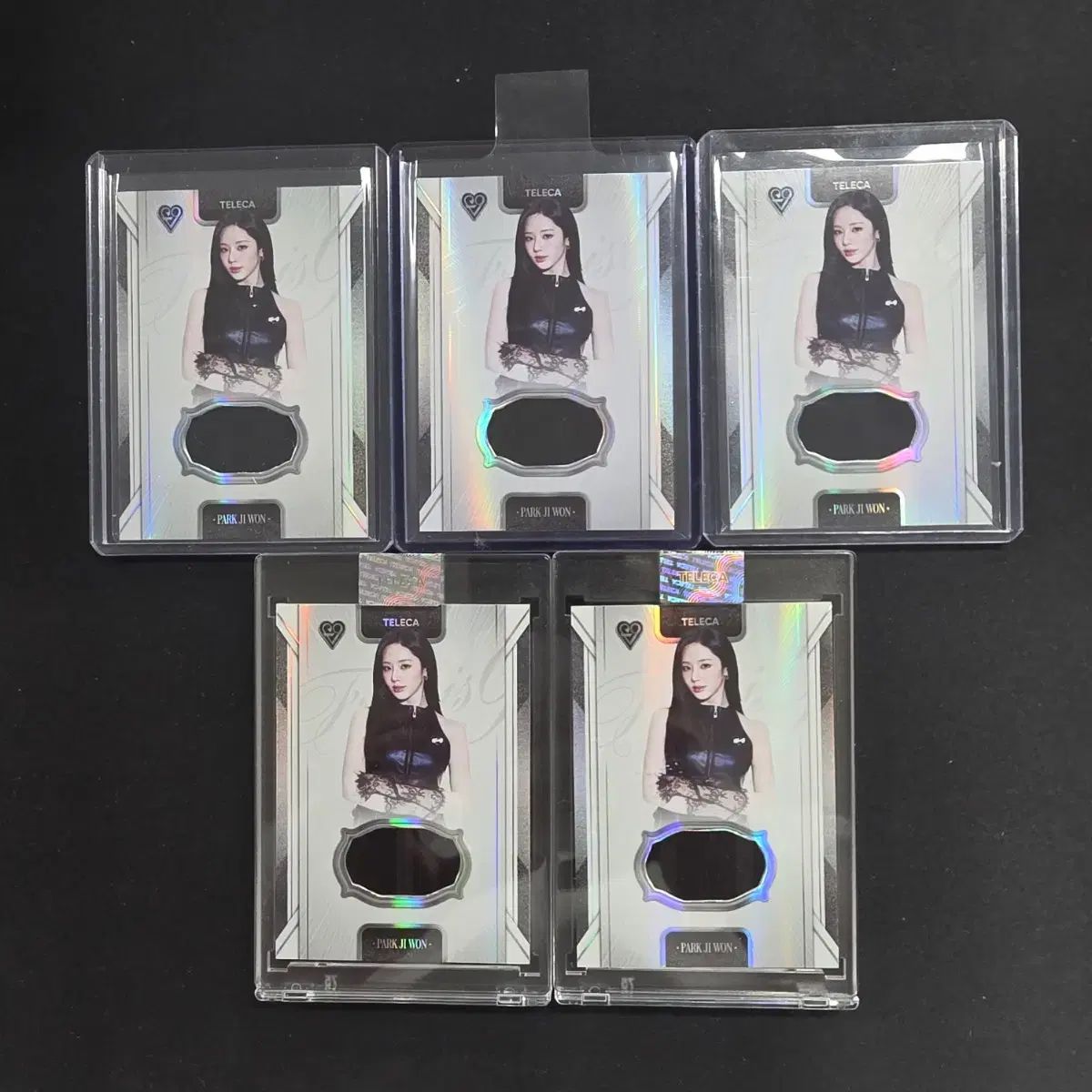 プロミスナイン(fromis_9) テレカ 実際に着用 렐릭 パク・ジウォン(PARK JIWON) 5枚 まとめ
