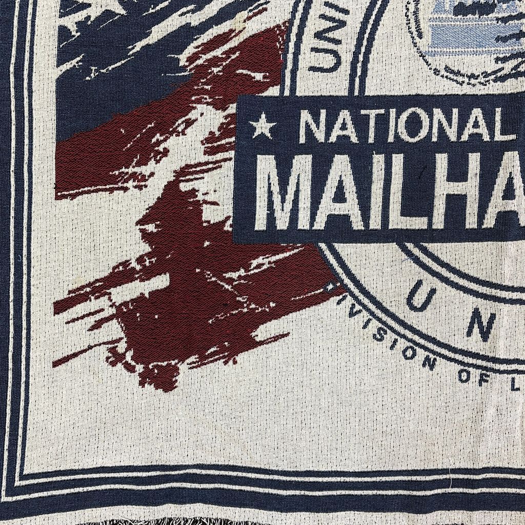 vintageラグ ブランケット マルチカバー タペストリー 米国郵便組合