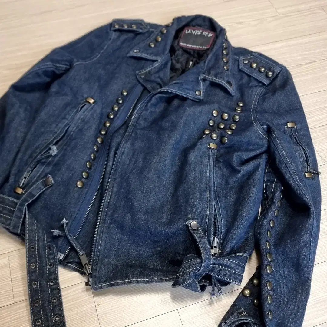 LEVI'S RED レッド デニムジャケット スタッズパンク ライダース
