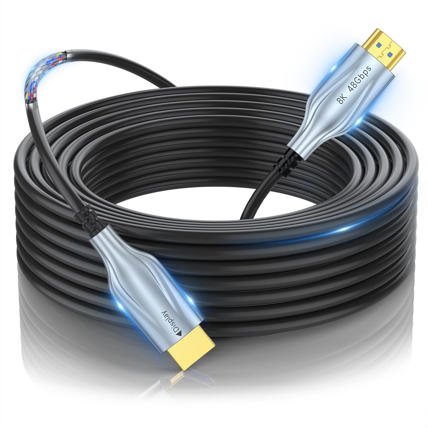 光ファイバー HDMI ケーブル PC Apple TV 光ファイバー HDMI ケーブル