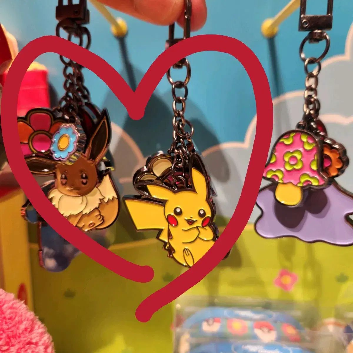 未開封 ポケットモンスター メタル チャーム キーホルダー まとめ (ピカチュウ イーブイ)