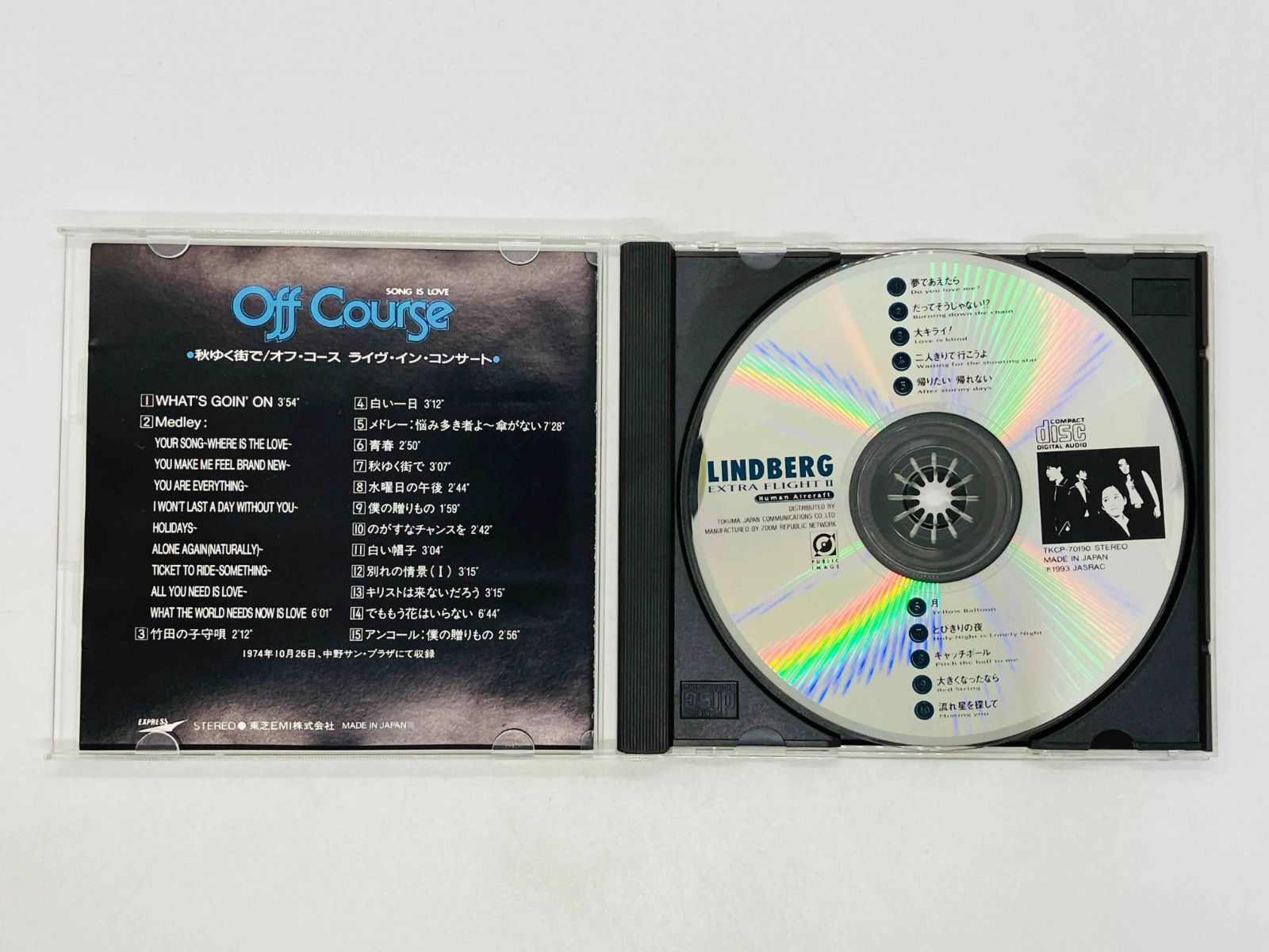 CD OFF COURSE / LIVE IN CONCERT / オフ・コース / 秋ゆく街で ライヴ