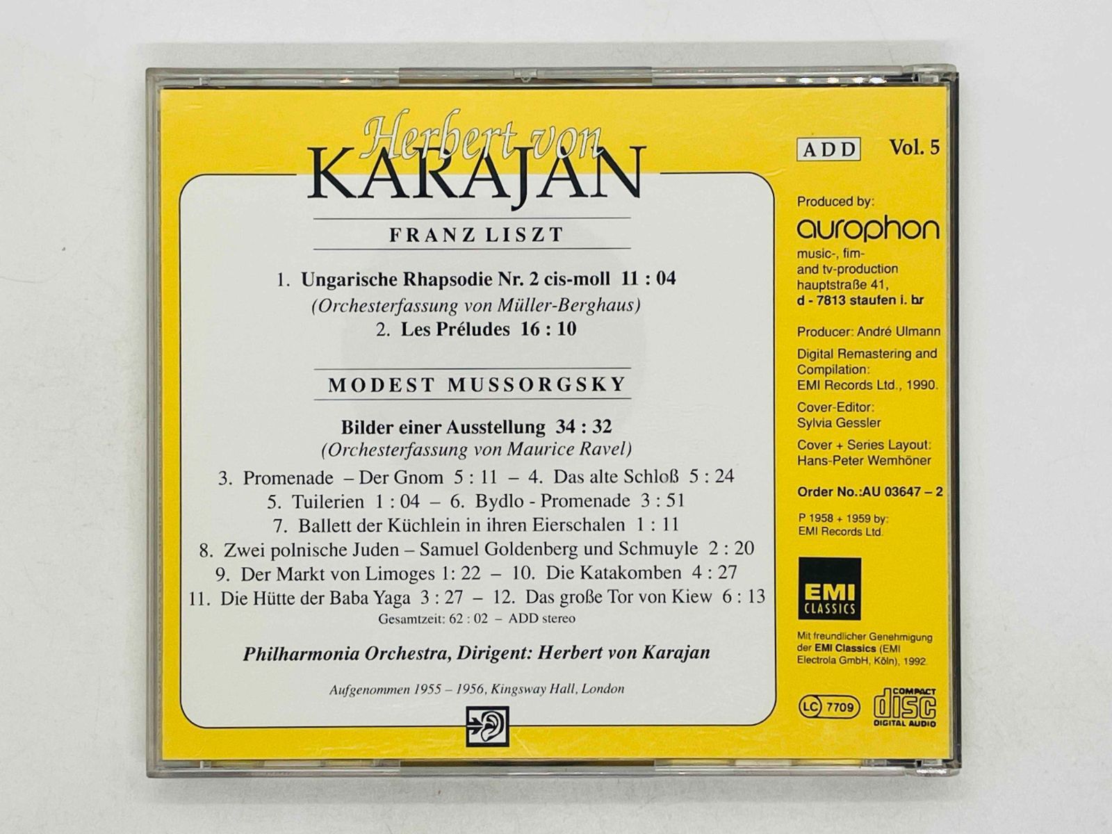 CD Die grossen Dirigenten des 20. Jahrhunderts: HERBERT VON