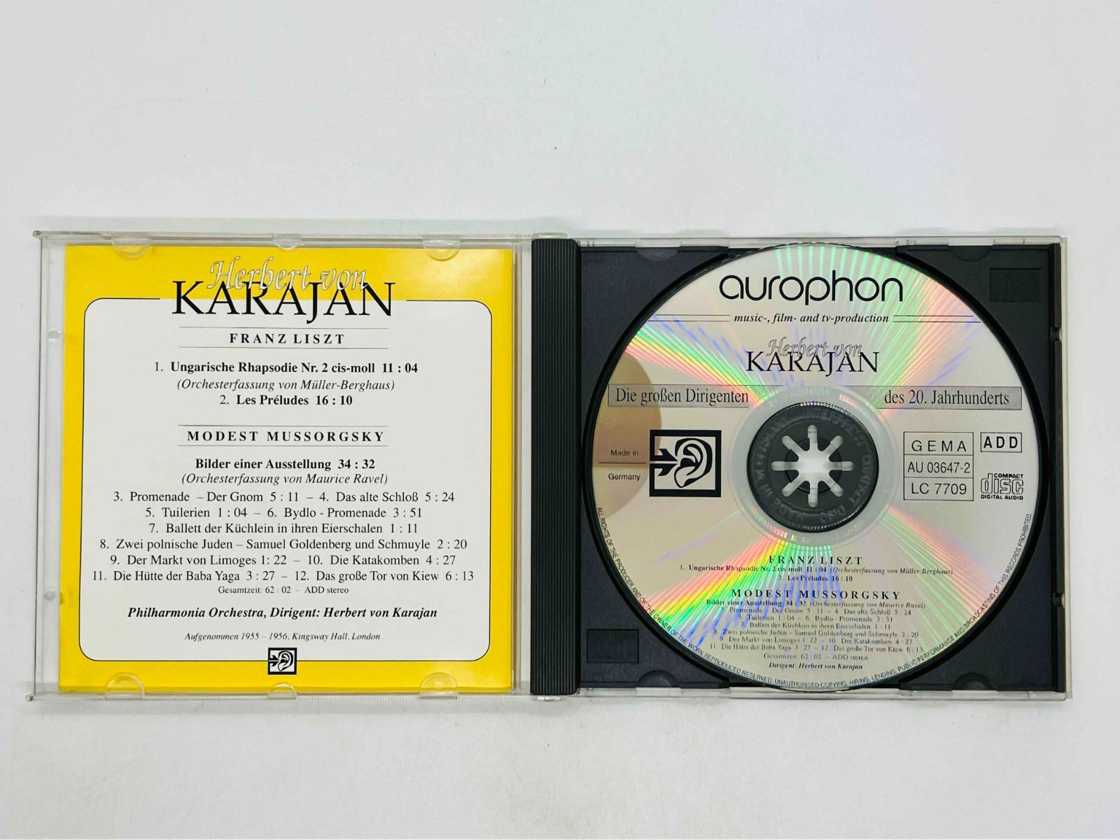 CD Die grossen Dirigenten des 20. Jahrhunderts: HERBERT VON