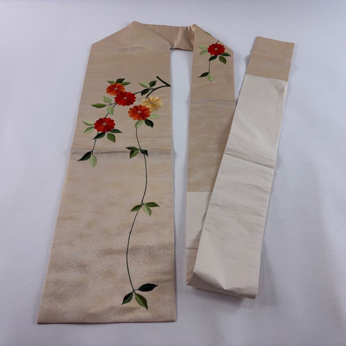 名古屋帯 優品 枝花 金糸 箔 金色 正絹 【中古】 - メルカリ