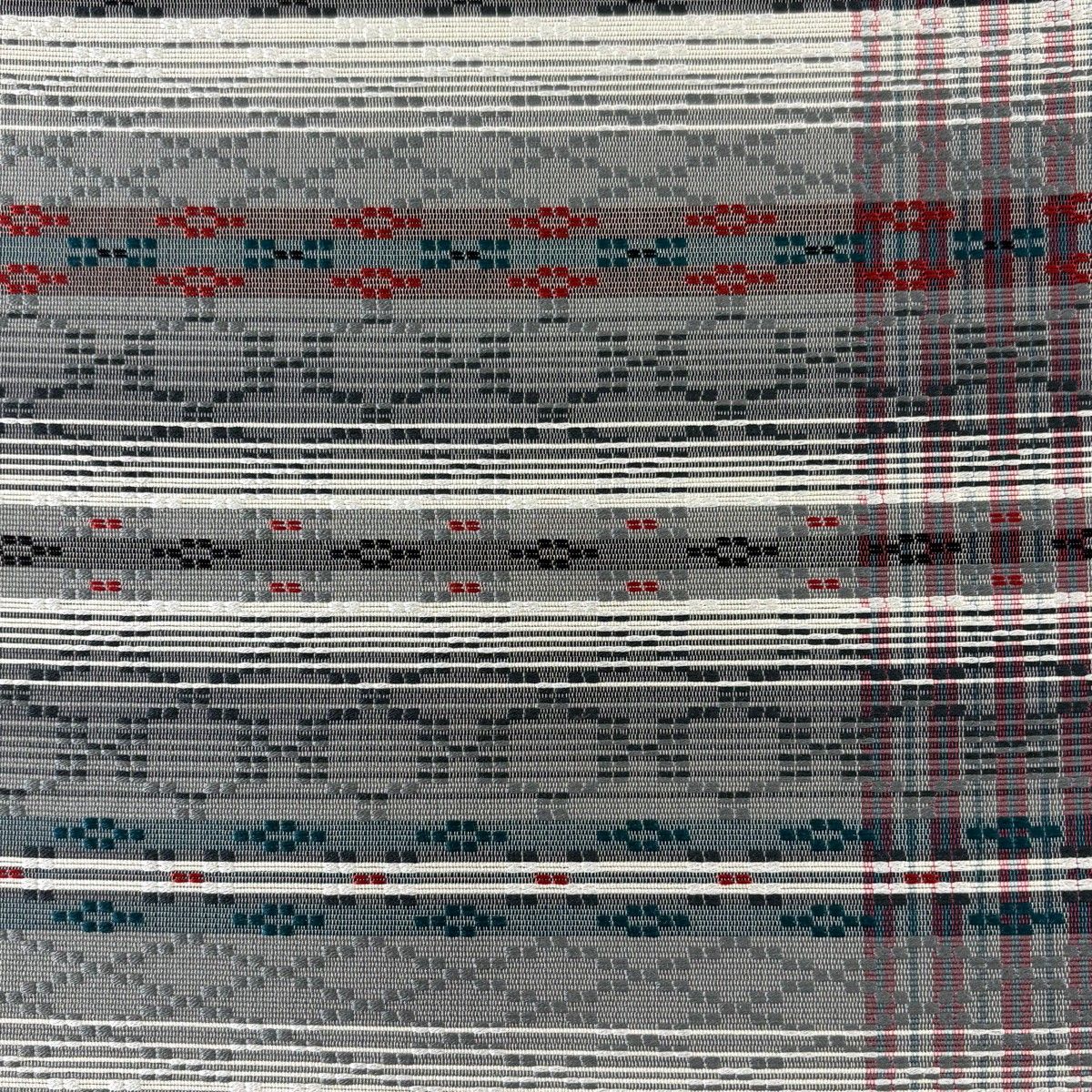 【美品】 袋帯 名品 縞 幾何学 灰色 全通 正絹 【中古】 【美品】 袋帯 名品 縞 幾何学 灰色 全通 正絹 【中古】