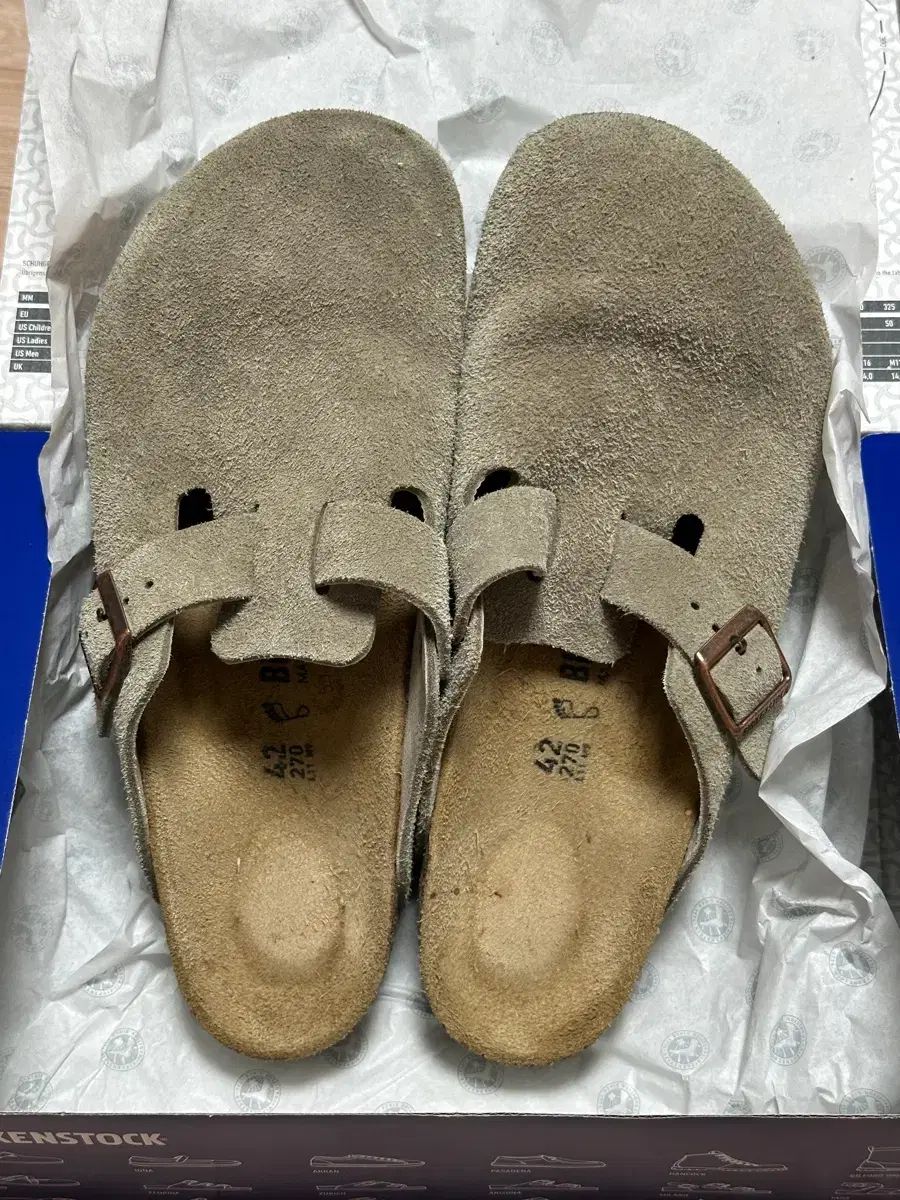 ビルケンシュトック ボストン トープ Taupe 42 中古 270mm