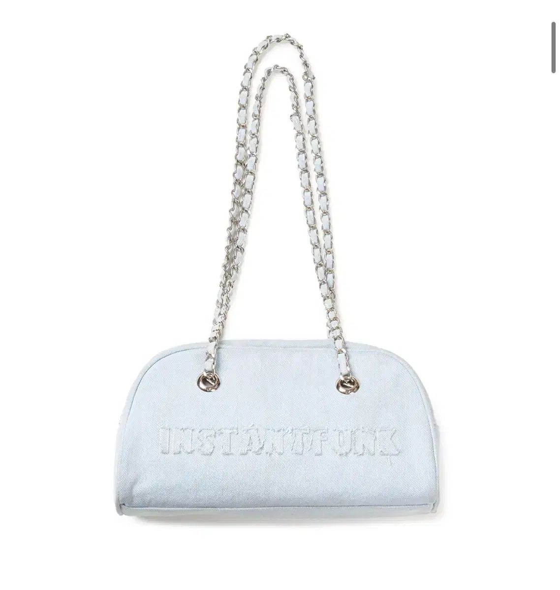 INSTANTFUNK DENIM CHAIN SHOULDER BAG - LIGHT 10,032円