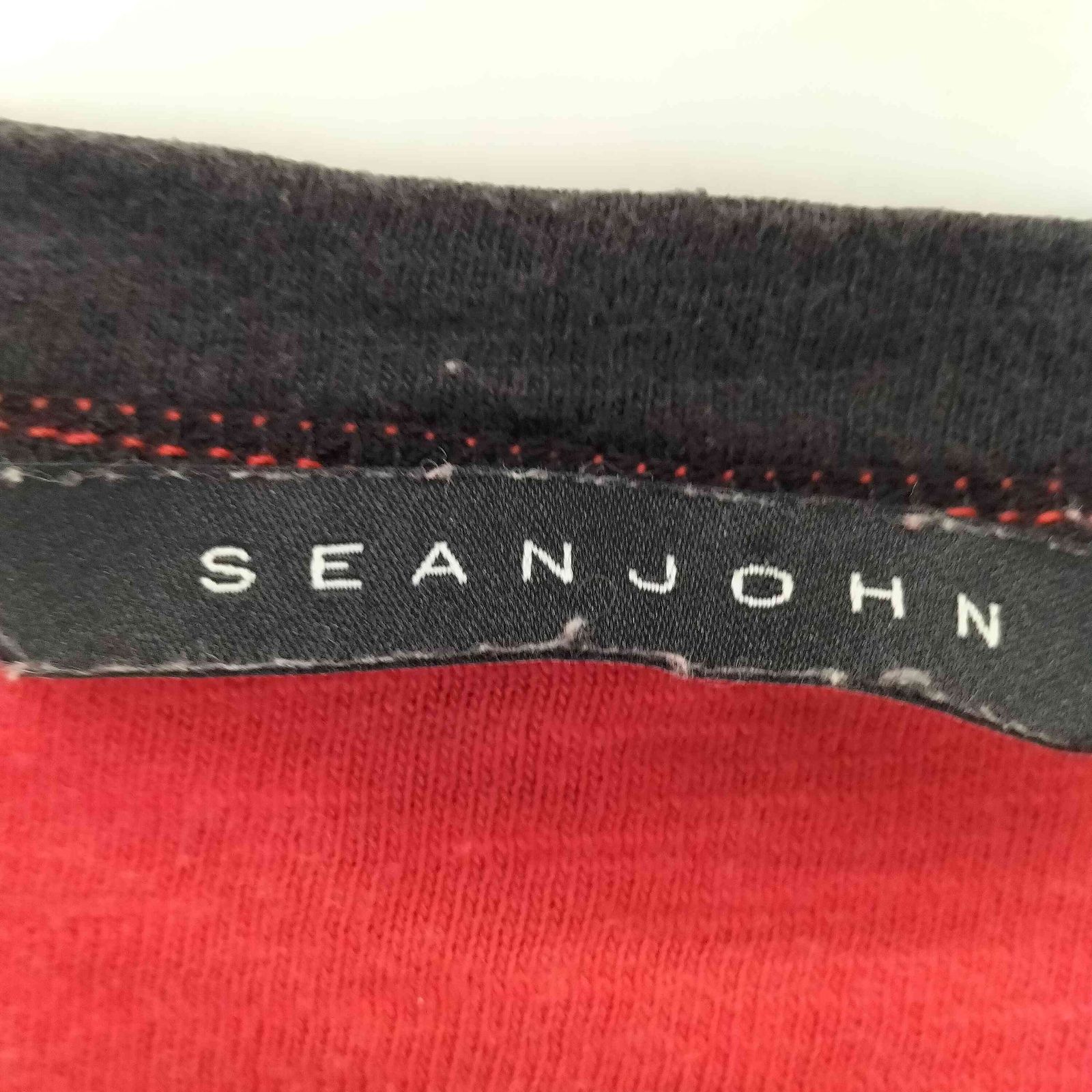 ショーンジョン Sean john ヘンリーネック ステッチデザインTシャツ
