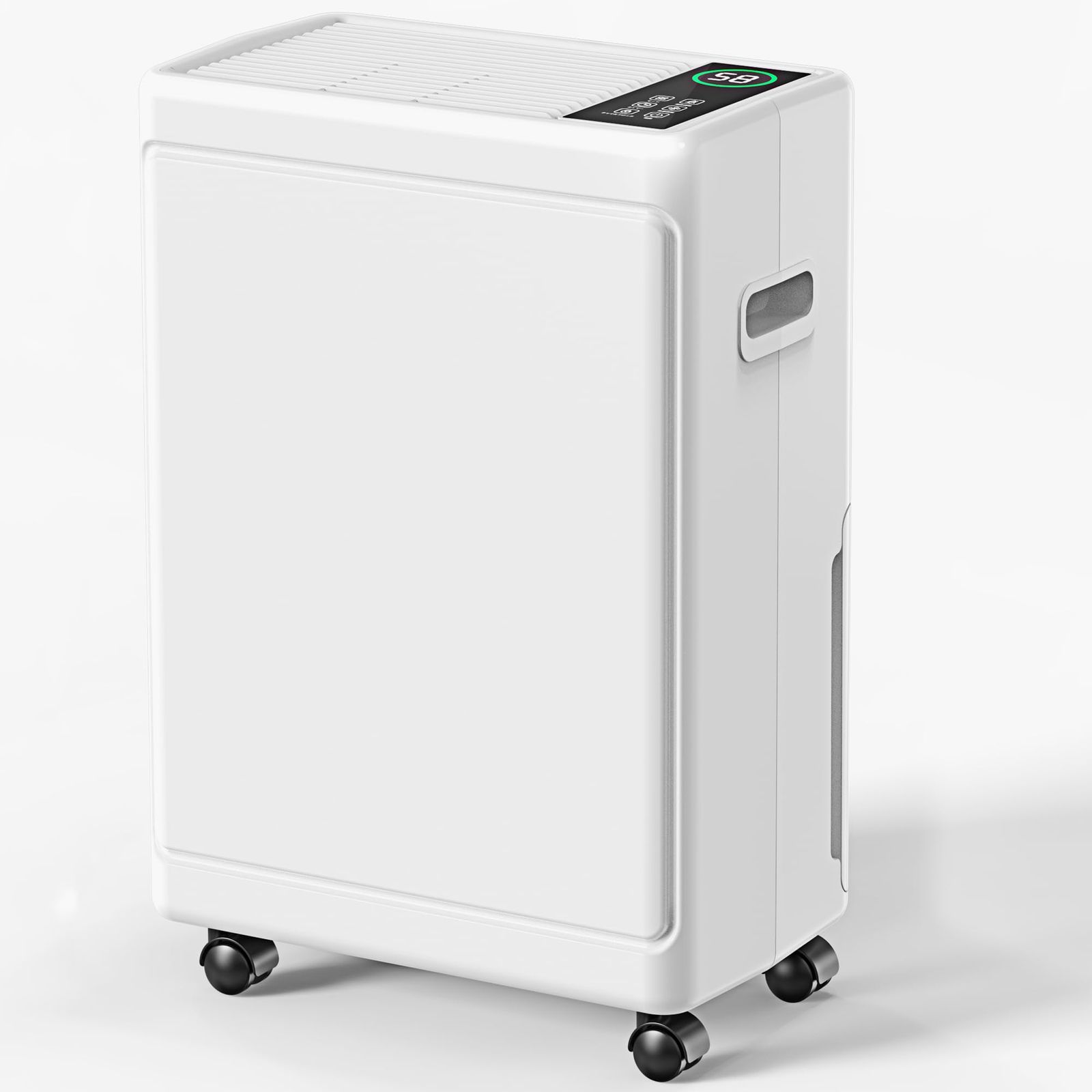 除湿機 コンプレッサー式 衣類乾燥 じょしつき 12L/日 除湿器 2.2L大容量水タンク コンパクト 4つ除湿モード 木造15畳・鉄筋コンクリート30畳 ２段階風量調節3色湿度ランプ 24時間タイマー キャンスター付 省エネ 排水ホース付き 連続排水 チ…