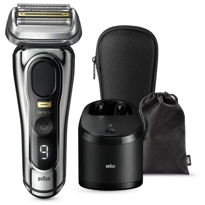 ブラウン Braun シリーズ9 PRO+ シルバー メンズ 電気シェーバー 5in1アルコール洗浄システム付き お風呂剃り対応 電動髭剃り 9556cc-V 28,490円