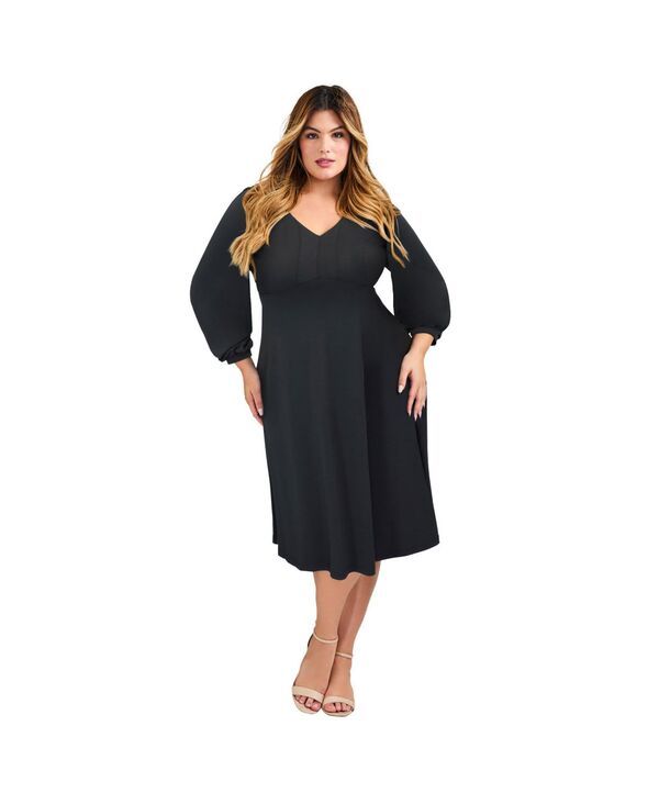 アベニュー レディース トップス ワンピース AVENUE Womens Audrey Ity Dress Black ブラック