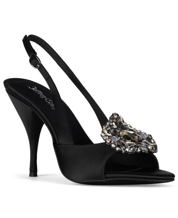 ジェフリー キャンベル レディース シューズ パンプス Jeffrey Campbell Womens TriompheJ Embellished Slingback Pumps Black Sati
