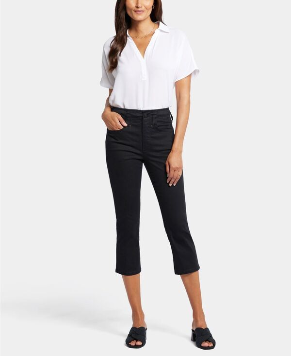エヌワイディージェイ レディース ボトムス デニムパンツ プチ キャップ ジーンズ NYDJ Petite Ami Skinny Capri Jeans Black ブラック