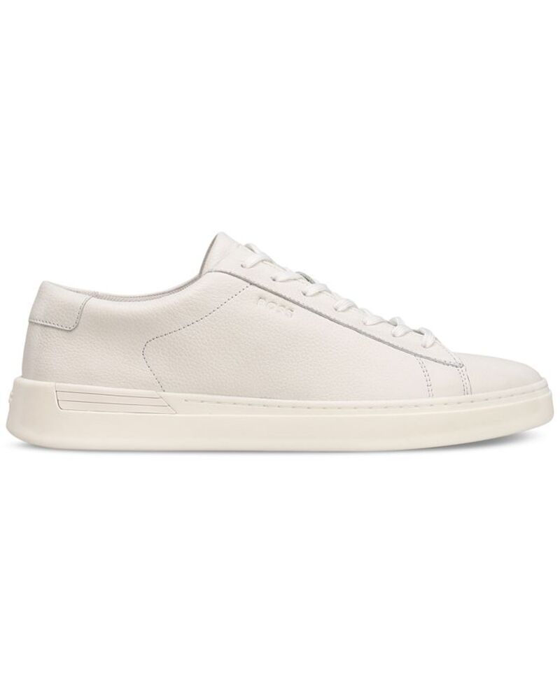 ヒューゴボス メンズ シューズ スニーカー レース Hugo Boss Mens Clint LaceUp Sneakers White ホワイト