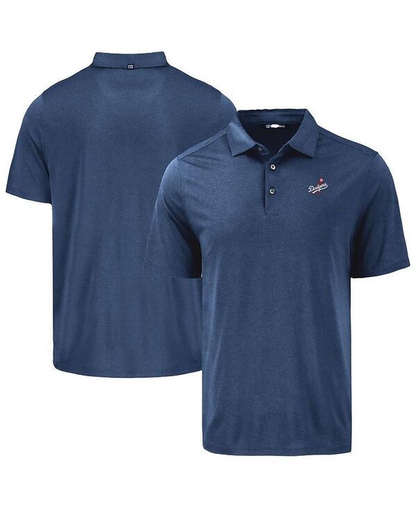 カッターアンドバック メンズ トップス ポロシャツ Cutter Buck Mens Navy Los Angeles Dodgers Coastline Epic Comfort Polo Navy