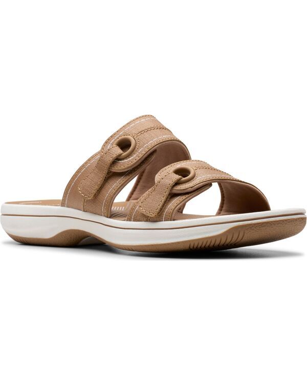 クラークス レディース シューズ サンダル Clarks Cloudsteppers Breeze Maye SlipOn Flat Sandals Warm Beige ベージュ 10,860円