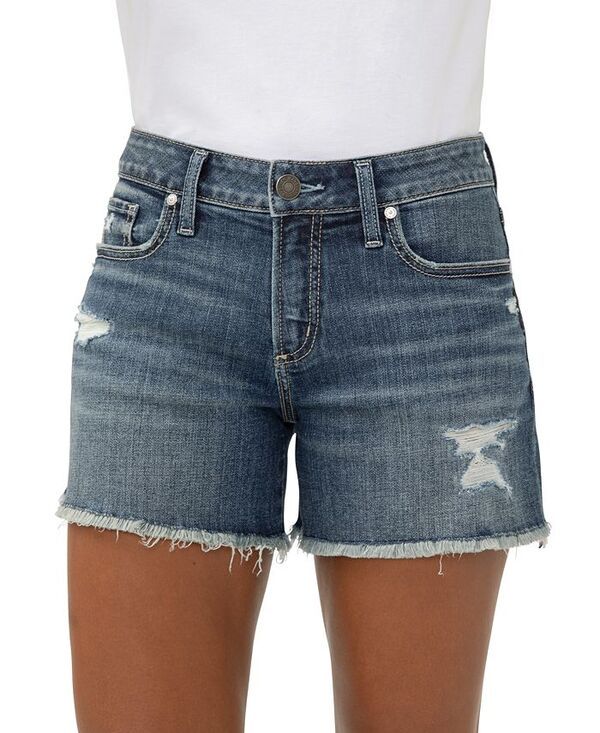 シルバー ジーンズ レディース ボトムス ハーフパンツ・ショーツ ショートパンツ デニム Silver Jeans Co Womens Suki MidRise Denim Shorts Indigo