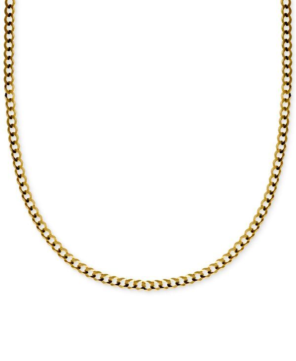 イタリアン ゴールド レディース アクセサリー ネックレス・チョーカー・ペンダントトップ レース Italian Gold 18 Curb Link Chainecklace 316mm in Sol