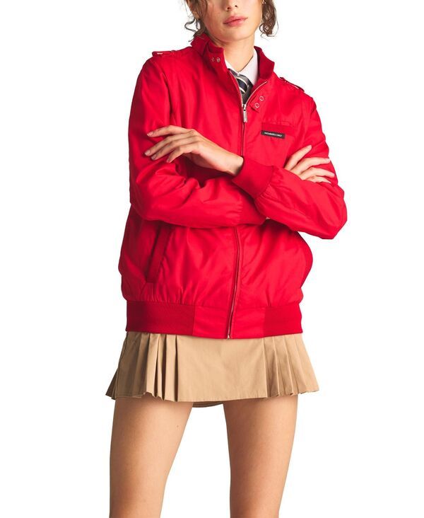 メンバーズオンリー レディース アウター ジャケット・ブルゾン スリムフィット Members Only Womens Classiconic Racer Jacket Slim Fit Red レッ