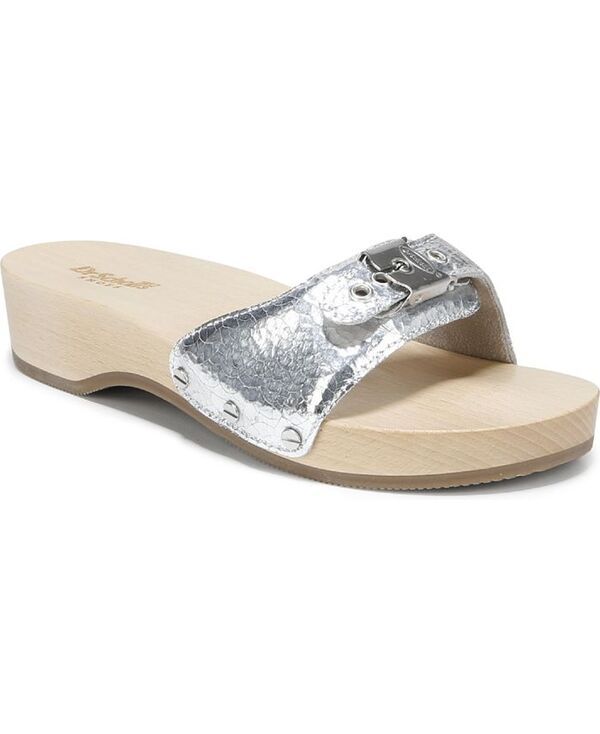 ドクター・ショール レディース シューズ サンダル Dr Scholls Original Collection Womens Original Slide Sandals Silver Leathe
