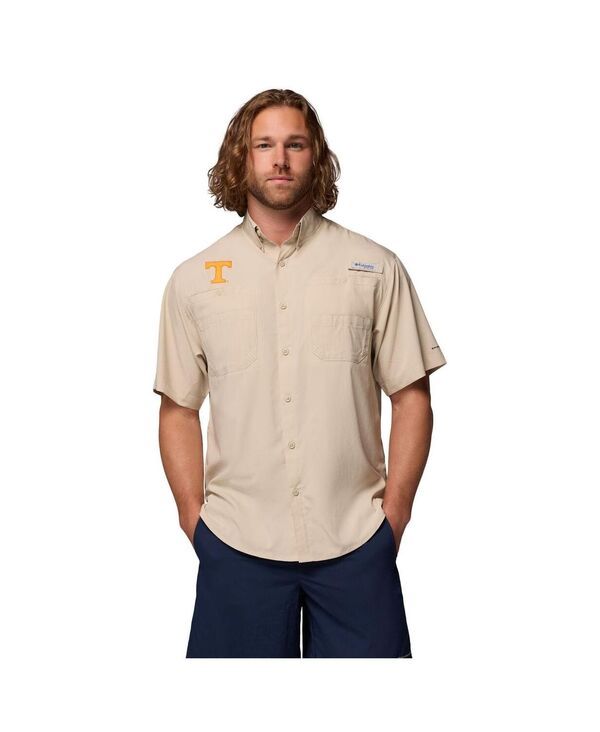 コロンビア メンズ トップス シャツ ダウン Columbia Mens Tan Tennessee Volunteers Tamiami OmniShade ButtonDown Shirtan タ