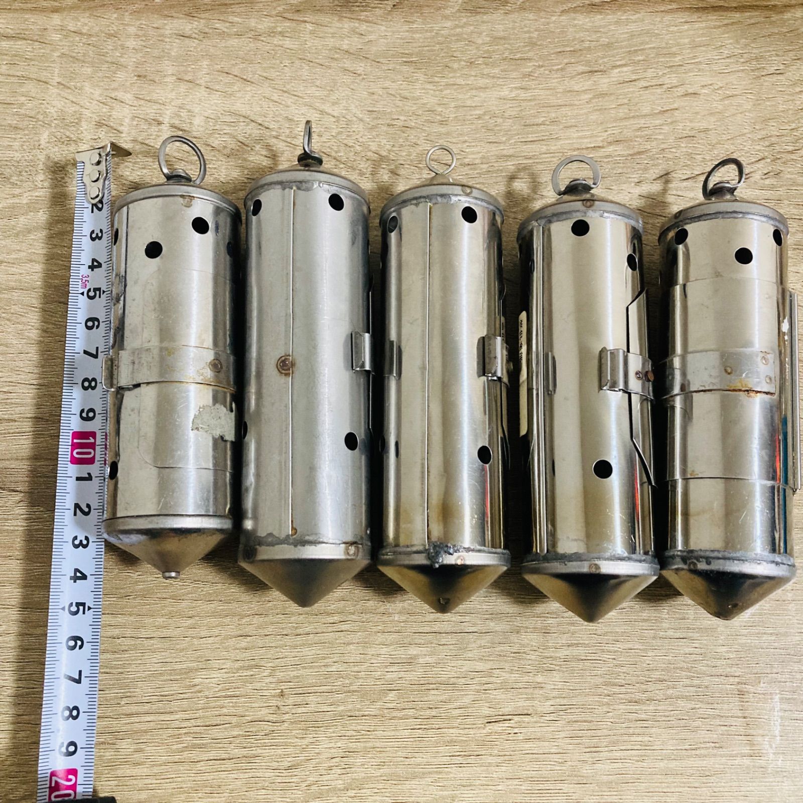 ステンカン 80号 100号 120号 コマセカゴ ビシカゴ アンドンビシ アジ カツオ マグロ 東京湾 相模湾 鉄仮面 ステンカンビシ ライトアジ