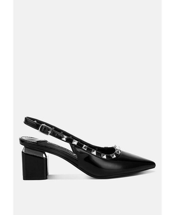 ロンドンラグ レディース シューズ サンダル London Rag Hiral Stud Embellished Slingback Sandals Black ブラック