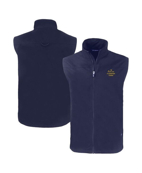 カッターアンドバック メンズ トップス ベスト Cutter Buck Mens Navy Notre Dame Fighting Irish Play Like A Champion Today C