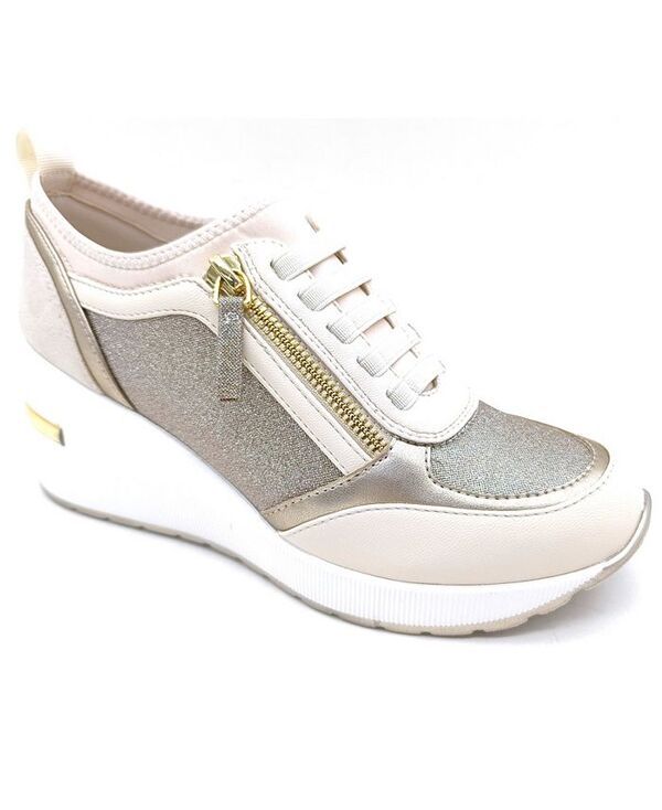ケネスコール レディース シューズ スニーカー Kenneth Cole Reaction Womens Fiona Wedge Sneakers Cream クリーム