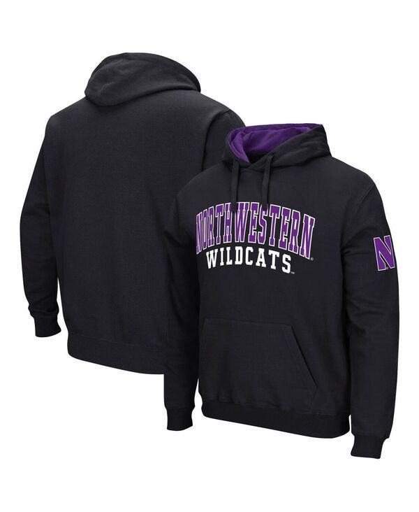 コロシアム メンズ アウター パーカー・スウェット Colosseumens Black Northwestern Wildcats Double Arch Pullover Hoodie Black