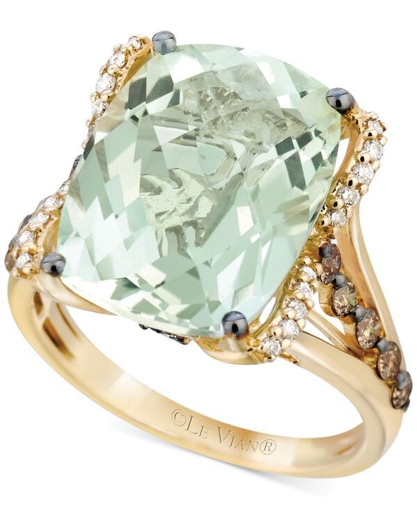 ル ヴァン レディース アクセサリー リング Le Vian Mint Julep Quartz 934 ctw White Diamond 18 ctw and Chocolate Diamond